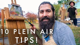 10 TIPS for Plein Air Painting Featuring Tez Dower [upl. by Ynamad174]