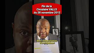 Abrogation prochaine de la circulaire VALLS du 28 novembre 2012 [upl. by Eugenius]