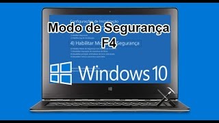 Como entrar em MODO DE SEGURANÇA no Windows 10 [upl. by Kuebbing]