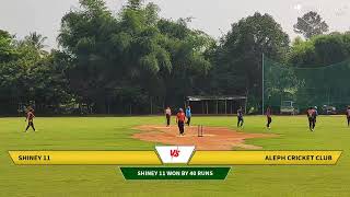 Live Cricket Match  Shiney 11 vs Aleph Cricket Club  01Nov24 1052 AM 20 overs  BK Kannada Rajy [upl. by Durante606]