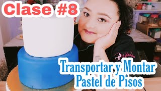 Transportar y Montar Pasteles de Pisos 👩‍🍳 Clase 8 👨‍🍳 cursodereposteriaenyoutube [upl. by Canada]