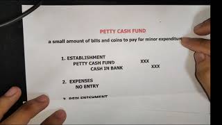 Petty Cash Fund [upl. by Folsom366]