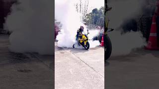 Bmws1000rr burnout shorts shorts [upl. by Alatea505]