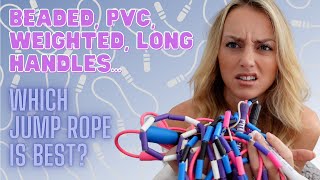 TYPES OF JUMP ROPE  WHICH IS BEST Includes beaded PVC amp weighted ropes  By Lauren Jumps [upl. by Ma]