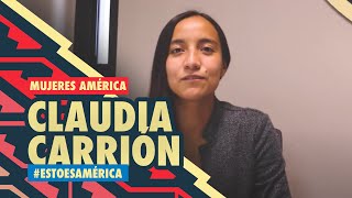 Mujeres en el Club América Claudia Carrión [upl. by Annatnom]