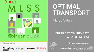 Optimal Transport part 1  Marco Cuturi  MLSS 2020 Tübingen [upl. by Erbe]