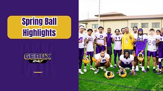 LSU Spring Practice Highlights March 20th 2024 [upl. by Ehgit319]