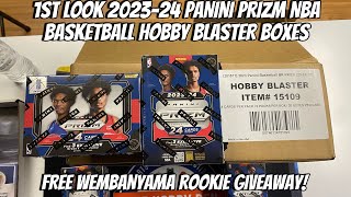 1st Look 202324 Panini Prizm NBA Basketball Hobby Blaster Boxes Unboxing amp Review Free Giveaway [upl. by Eidnyl]