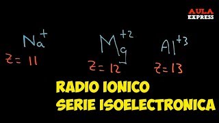 ☑️QUIMICA Radio IONICO SERIE ISOELECTRONICA BACHILLERATO AULA EXPRESS [upl. by Legnalos52]