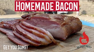 Easy Homemade Bacon Recipe  How to Cure Bacon at Home  Pork Belly to Bacon [upl. by Teilo486]