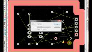 EasyPC tutorial Drawing a PCB lesson 2 [upl. by Artenahs407]