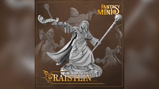 Raistlin Majere miniature Dragonlance  Component review and assembling by Fantasy Minis [upl. by Gesner]