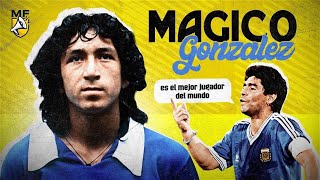 Who is Magico Gonzalez quotThe best player in the worldquot according to Maradona 🤯 [upl. by Yob]