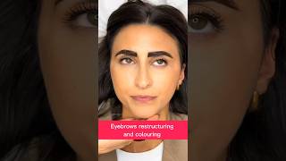 Eyebrows restructuring and colouring 16 juliedesigner youtubeshorts eyesbrows [upl. by Best]