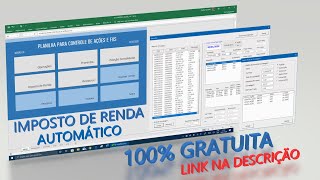 Planilha de Ações Gratuita para o Imposto de Renda [upl. by Alaik]