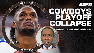 Stephen A The Cowboys collapse in the playoffs is more disappointing than the Eagles  First Take [upl. by Pickering]