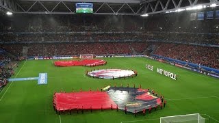 Wales vs Belgium EURO 2016  National Anthems  Hen Wlad fy Nhadau  La Brabançonne [upl. by Fleischer308]