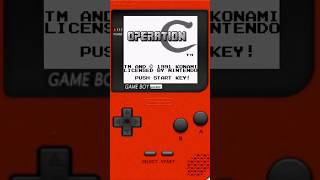 OPERATION C  GAME BOY retrogamer retro nintendo gameboy contra konami gaming gameplay [upl. by Eatnuahc883]