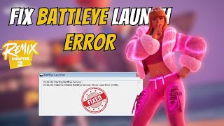 Fortnite Battleye launcher error FIX PC [upl. by Hoopen]