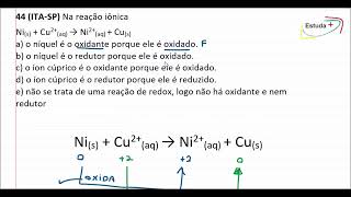 ELETROQUÍMICA Reduz oxida redutor oxidante reação de oxirredução [upl. by Jaela]