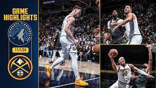 Denver Nuggets vs Minnesota Timberwolves Full Game Highlights 📺  11124 [upl. by Noland609]