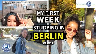 MY FIRST WEEK STUDYING IN BERLIN GERMANY for STUDY ABROAD FREIE UNIVERSITÄT BERLINErasmusPart 1 [upl. by Attikin]