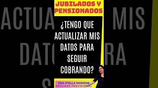 JUBILADOS y PENSIONADOS actualizacióndatos Cobro jubilaciones Y pensiones anses [upl. by Eessej22]