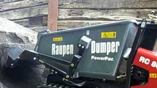 PowerPac RaupenDumper Kettendumper Muldenkipper Minidumper Typ RC800 Kiestransport [upl. by Llecrad]