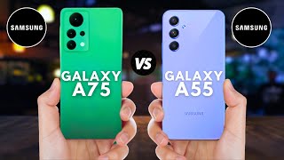 Samsung Galaxy A75 vs Samsung Galaxy A55 ⚡ Which one is Best [upl. by Tandie90]