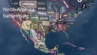 When North American states goes into battleroyale  Hoi4 Timelapse [upl. by Adnil]