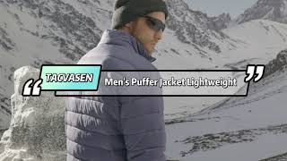 Tacvasen Mens Winter Puffer Jacket Warm Lightweight Water Repellent Windproof [upl. by Ittam]