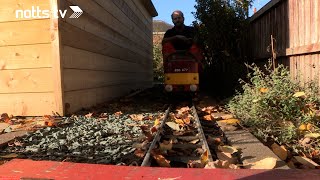 Internet engineer opens his garden trainline to raise money for charities [upl. by Ruiz]