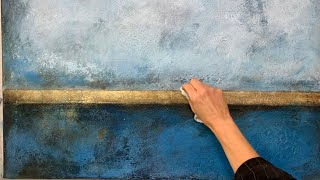 Effektvolle Abstrakte Acrylmatechniken  große Leinwand  Schichtungen  Struktur [upl. by Donall]