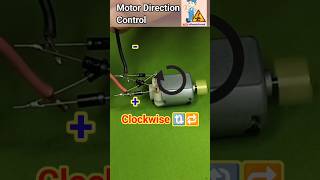 Motor Direction Control Using Diode bridge assembly ll dc motor motor [upl. by Bird]