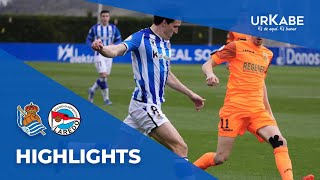 HIGHLIGHTS  Real Sociedad C 01 CD Laredo  Zubieta  2ª RFEF [upl. by Nnahs193]