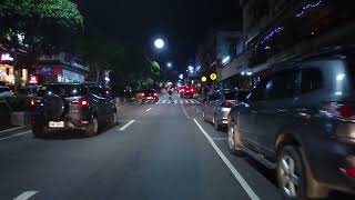 BAGUIO CITY DRIVING AT NIGHT QUIRINO HILLSSESSION ROAD [upl. by Annaitat]