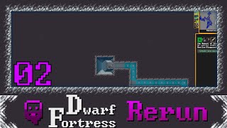 Dwarf Fortress  Slaprock  02 Cavern Fort [upl. by Ahsinad806]