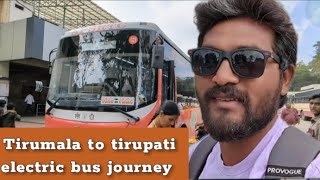 Tirumala to tirupati ghat road electric bus journey  tirumala cottages information  tirumala vlog [upl. by Isawk]