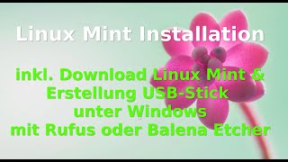 Linux Mint Installation von Anfang bis Ende [upl. by Millur]