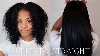 HOW TO SILK PRESSSTRAIGHTEN YOUR NATURAL HAIR AT HOME  PRODUCTSTOOLS BEGINNER FRIENDLY [upl. by Anitsirhk]