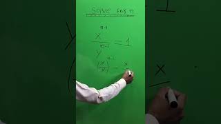 Solving for n  Maths short trick  exponential equations with fraction [upl. by Atir]