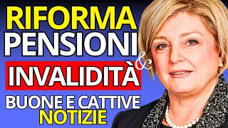 RIFORMA PENSIONI E INVALIDITA’ – Nuove Regole Quota 41 e Novità [upl. by Harrad517]