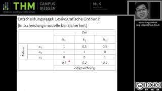 BWL  Entscheidungstheorie Lexikografische Ordnung [upl. by Atiuqihc946]