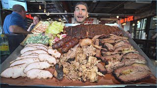 THE BIGGEST TEXAS BBQ EATING CHALLENGE IN ALL OF TEXAS  Joel Hansen Raw [upl. by Nosauq]