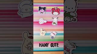 Kuromi my melody cinnamoroll pochacco pompompurin hello kitty stickers sanrio [upl. by Chandos]