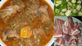 Mipanzi na Dongo Dongo  How to make Okra with Pork Ribs [upl. by Adnouqal]