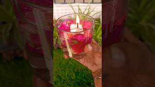 Tried this viral diya in glass for this diwali diwalispecial diwalidecoration viralshort diya [upl. by Rehc565]