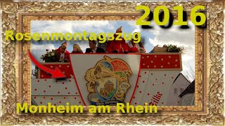 Rosenmontagszug  Monheim am Rhein  2016 [upl. by Semreh]