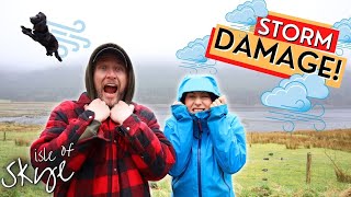 STORM DAMAGE At Our 1840s Cottage  Isle of Skye Highlands Scotland  Ep13 [upl. by Silda]