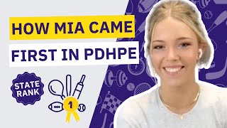 How Mia Came FIRST in PDHPE HSC 2022 [upl. by Edmanda]